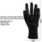 Black knit work gloves with textured palm for anti-slip grip