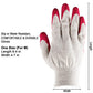 Pair of work gloves: light knit backs with red latex grip palms