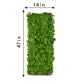 Faux ivy privacy screen panel with green leaves and brown slat frame, tall rectangle