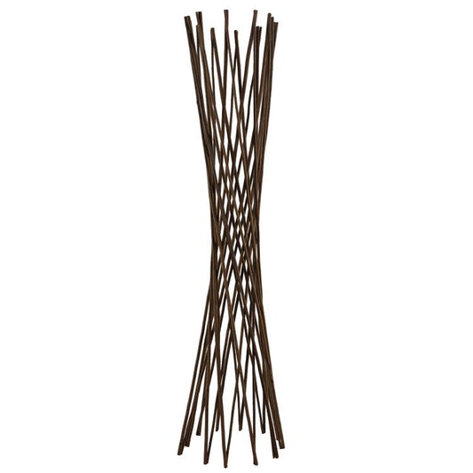 4FT Willow Funnel Trellis, 48 inch H x 13 inch W Natural Willow Plant Support Tower, Expandable Garden Trellis for Climbing Plants, Vines, Peas, Beans, Flowers and Potted Plants