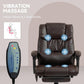 Dark brown massage office chair with illuminated back and seat vibration points