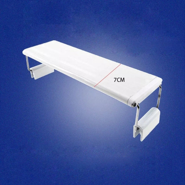 White ultra-thin LED aquarium bracket light with telescopic end clamps