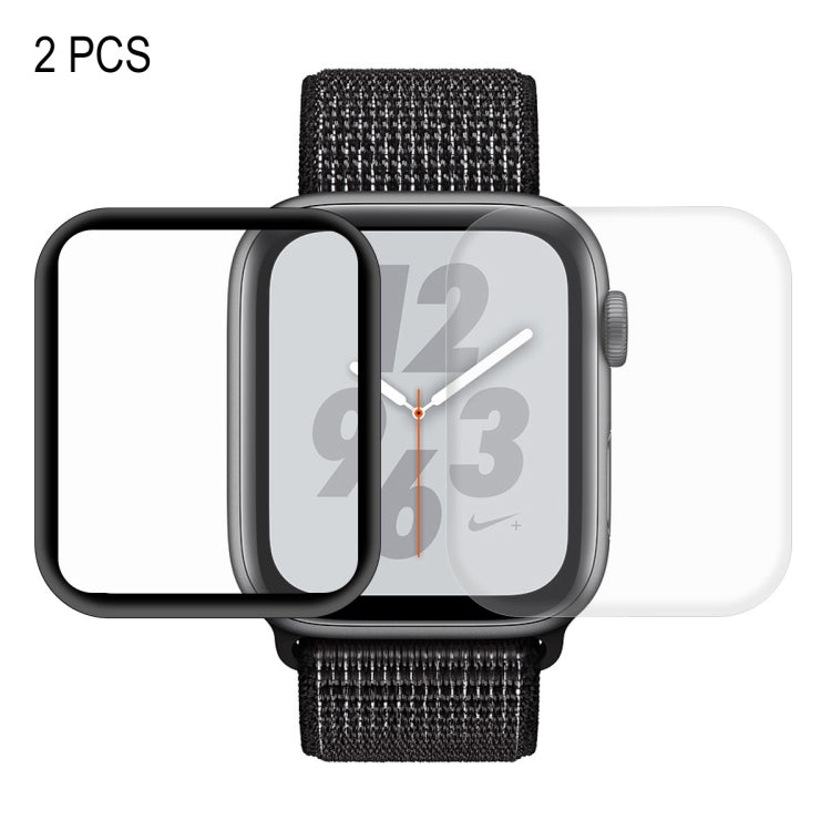 Curved screen protector set for Apple Watch 44mm, two-piece full-screen coverage