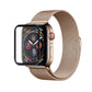 Curved screen protector set for Apple Watch 44mm, clear PET film over watch display