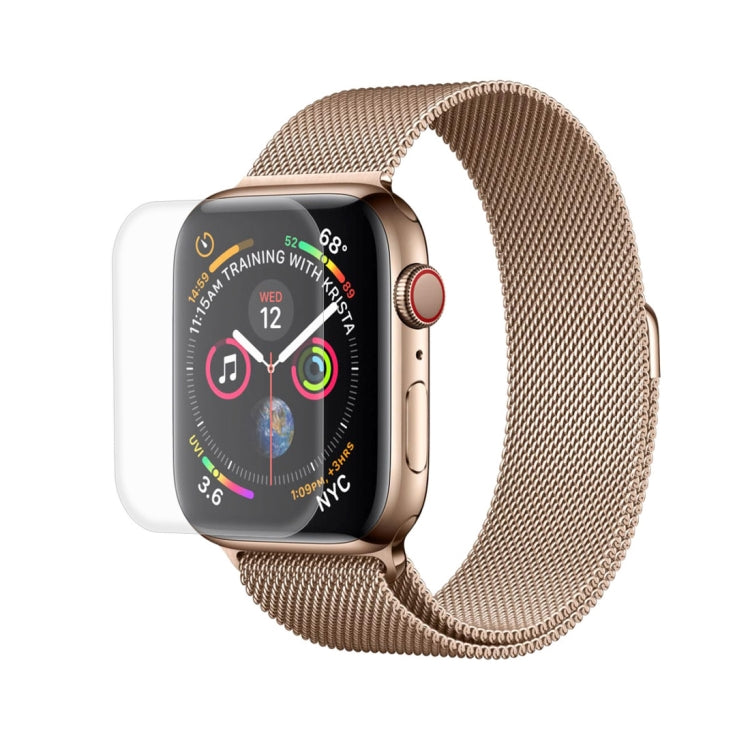 Curved screen protector set for Apple Watch 44mm, clear protector with rounded edges
