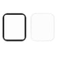 Two Apple Watch 44mm screen protectors, clear film with curved, rounded corners