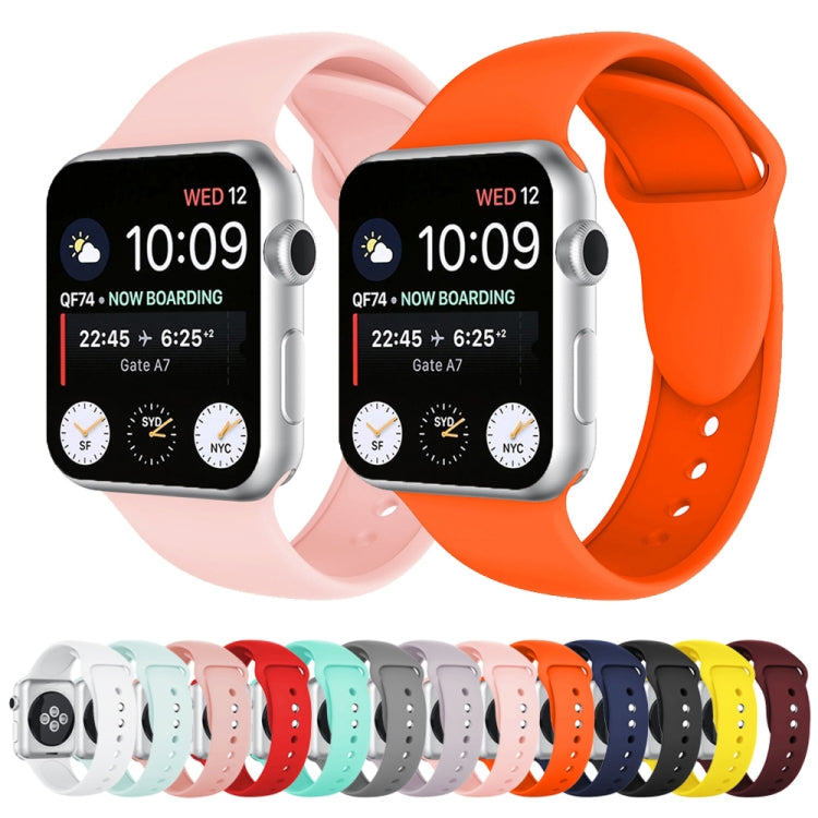 Assorted double-rivet silicone watch bands in multiple colors for Apple Watch 38mm, perforated holes