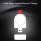 White portable magnetic wireless charger with red strap and USB plug