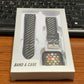 Accessory box showing carbon fiber watch band and case set