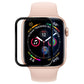 Transparent full-cover screen protector film on Apple Watch 42mm, full-screen coverage