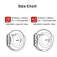 Watch band size chart diagram for 38mm and 42mm fit ranges