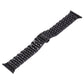 22mm Men Hidden Butterfly Buckle 7 Beads Stainless Steel Watch Band For Apple Watch 42mm, 22mm Men