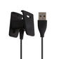 USB-A to charging cradle cable with black connector tips