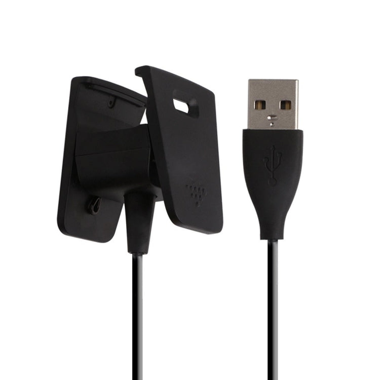 USB-A to charging cradle cable with black connector tips