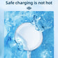 Magnetic charging puck with cable, water-resistant style charging contact
