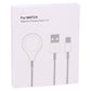 Retail box for magnetic charging cable with USB-A and watch charging puck