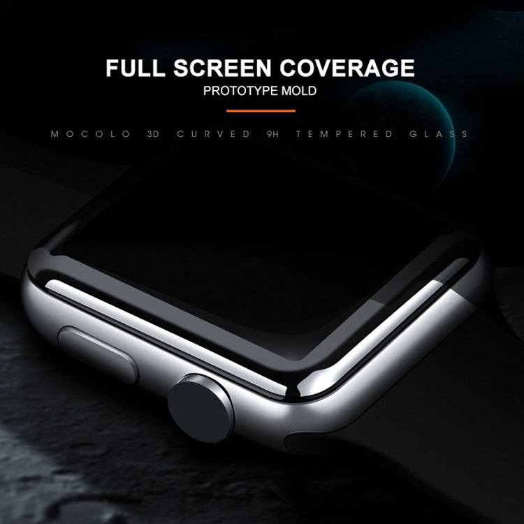 Apple Watch 44mm tempered glass screen protector, curved 9H protection