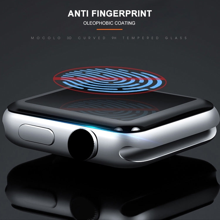Apple Watch 44mm tempered glass screen protector with anti-fingerprint coating