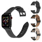 Multi-color TPU watch bands with stainless buckles in black, brown, and beige tones