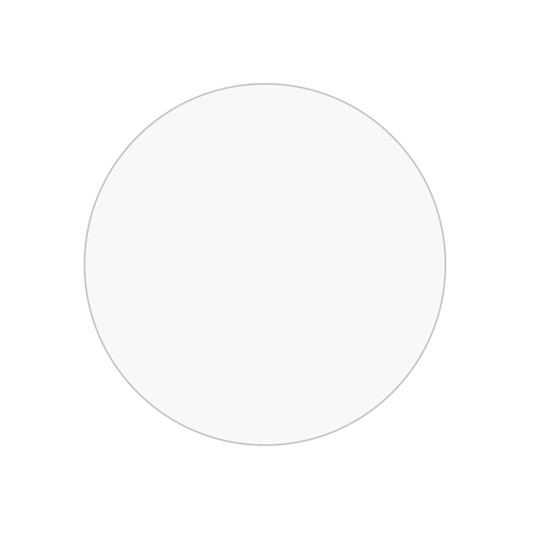 Clear circular tempered glass screen protector for Garmin watch display