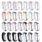 Set of silicone watch bands with multiple patterns and white perforated straps, fitness tracker displays