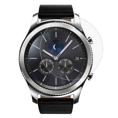 Tempered glass smartwatch screen protector with clear curved film