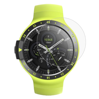 Curved edge tempered glass screen protector for TicWatch S, clear anti-scratch shield