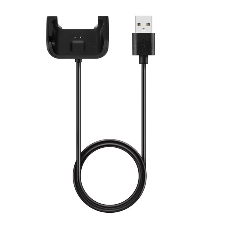 Black smart watch charging cradle USB cable with USB plug and cradle stand