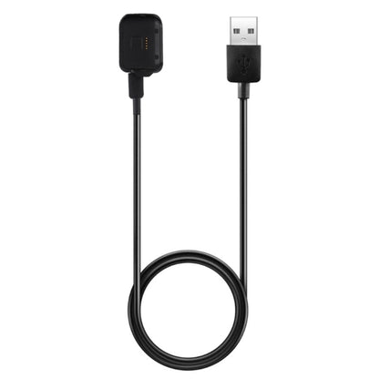 USB smart watch charging cable with black cradle dock and USB-A connector