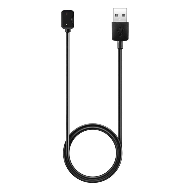 Black USB charging cable with circular cradle, for Amazfit A1702