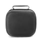 Black zippered storage case for handheld vacuum accessories, rounded design