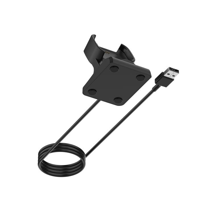 Black smartwatch charging dock base with USB-A cable connector