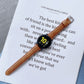22mm leather watch band with metal buckle, double-sided strap in distressed brown