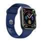 Dark blue silicone smart watch with large screen and gauge indicators