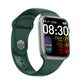 Dark green silicone smart watch with large screen and activity indicators