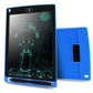 Portable 8.5-inch LCD writing tablet, blue, front screen with protective cover