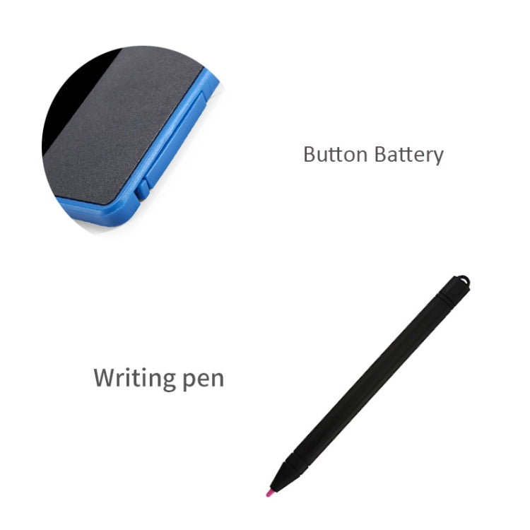 12-inch LCD writing tablet with writing pen, blue corner and dark writing screen