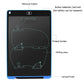 12-inch LCD writing tablet with labeled features, writing area and battery card slot