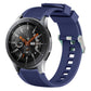 Vertical grain watch band with dark blue silicone strap for Galaxy Watch 46mm