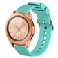 Vertical grain watch band with mint green silicone strap for 42mm Galaxy watch