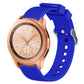 Vertical grain watch band with sapphire blue silicone strap for 42mm Galaxy watch