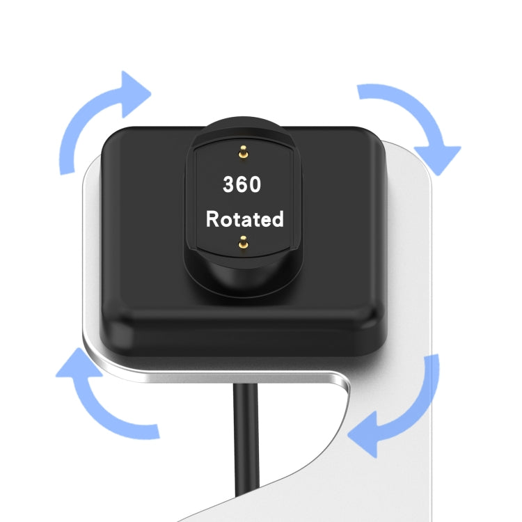 Black rotatable magnetic charging dock with 360 rotation