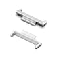 Silver 2-in-1 metal watch band connectors, snap-fit pieces for Huawei Watch Fit 2.