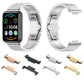 Set of metal watch band connectors in rose gold, silver, black, and gold for Huawei.