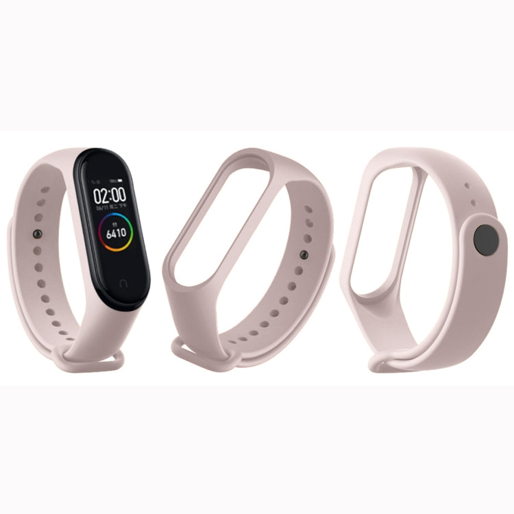 Soft TPU watch bands with pin buckle, pink strap design and sizing holes.