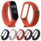 Set of soft TPU watch bands in multiple colors, perforated sport straps