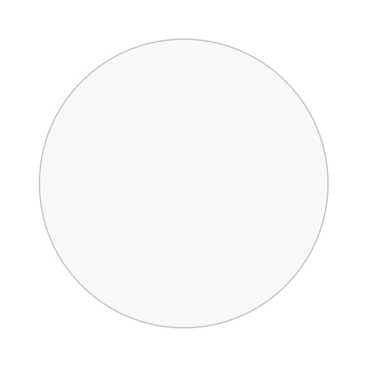 Round tempered glass screen protector film with protective edge