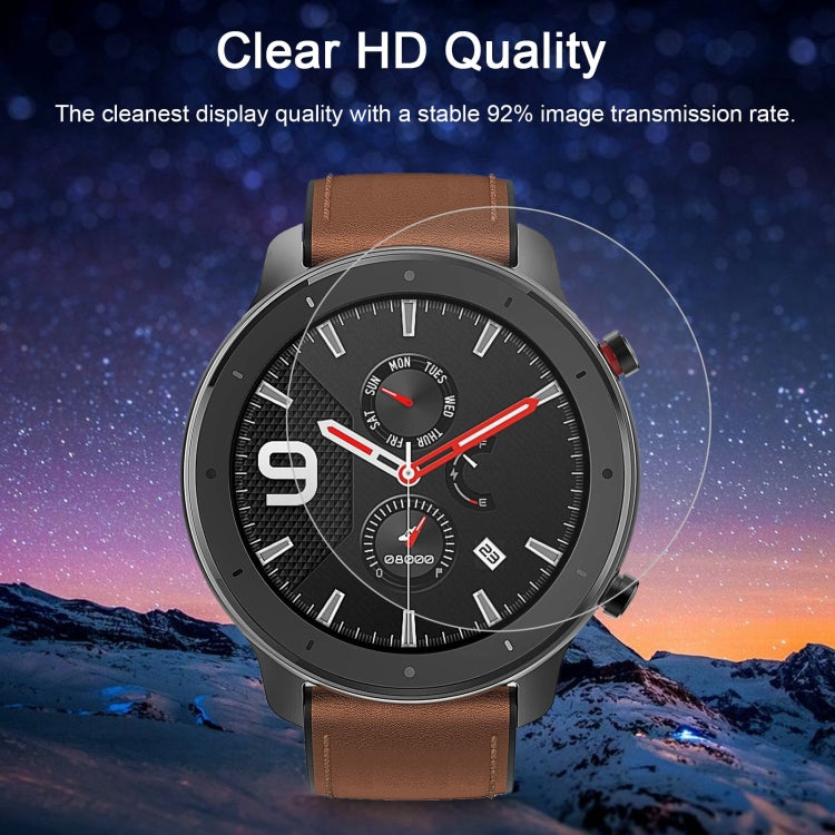 Tempered glass screen protector for clear HD quality, 92% image transmission on watch