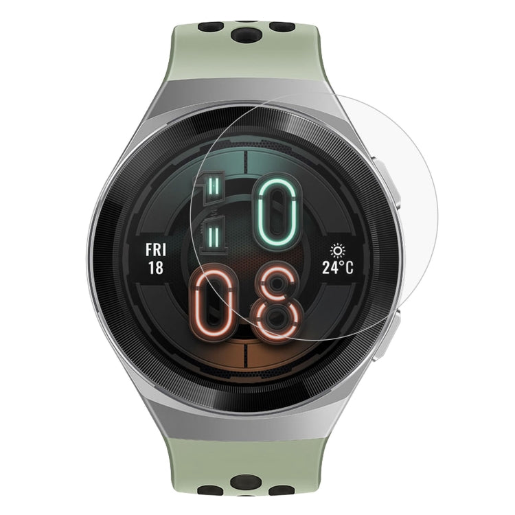 Huawei smartwatch tempered glass screen protector for GT 2e, clear 2.5D rounded edges