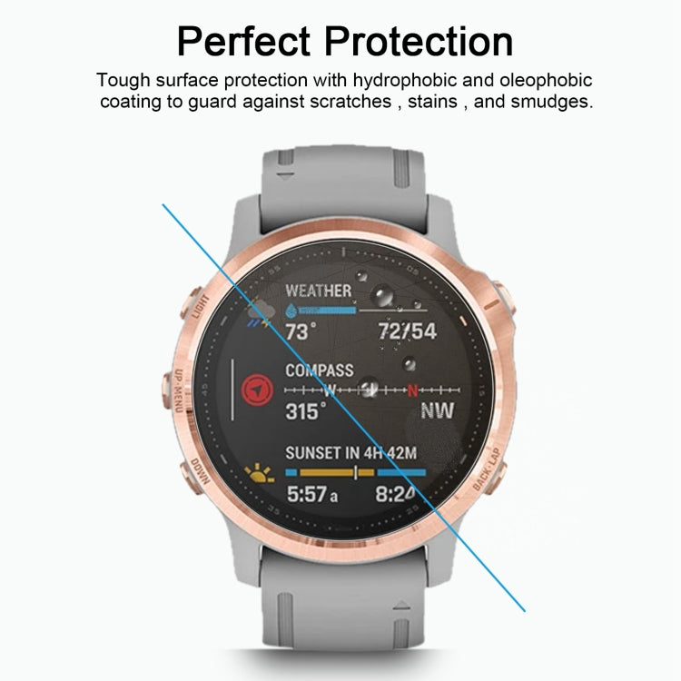 Hydrophobic tempered glass screen protector film for smartwatch display